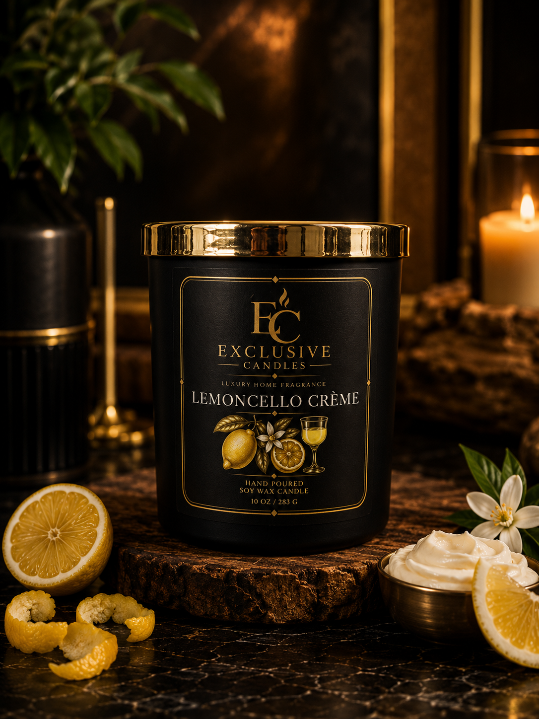Lemoncello Creme Luxury Scented Candle