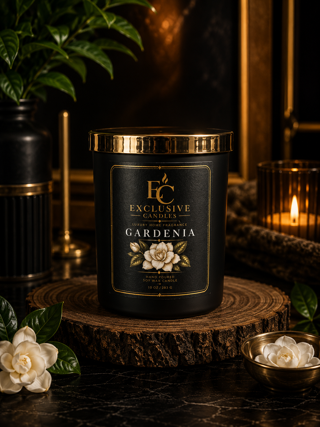 Gardenia Luxury Scented Candle