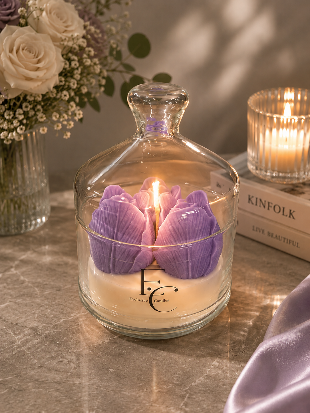 Lavender Luxe Cloche Candle