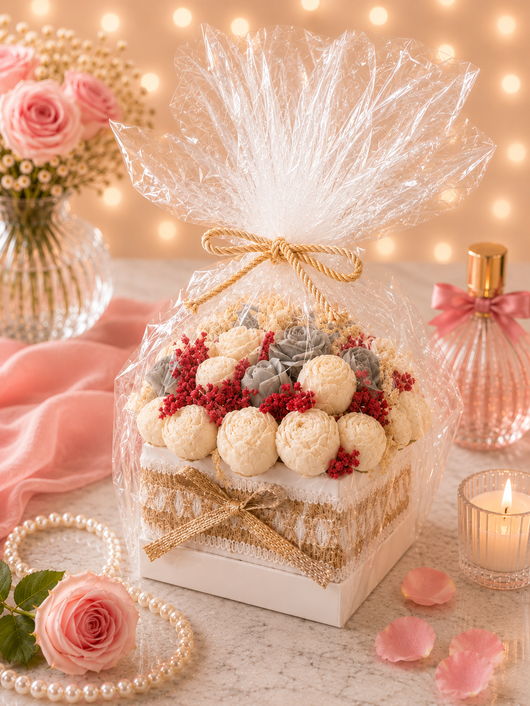Ivory Petal Charm