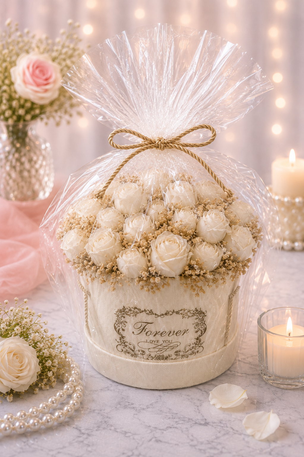 Ivory Elegance Bloom Box