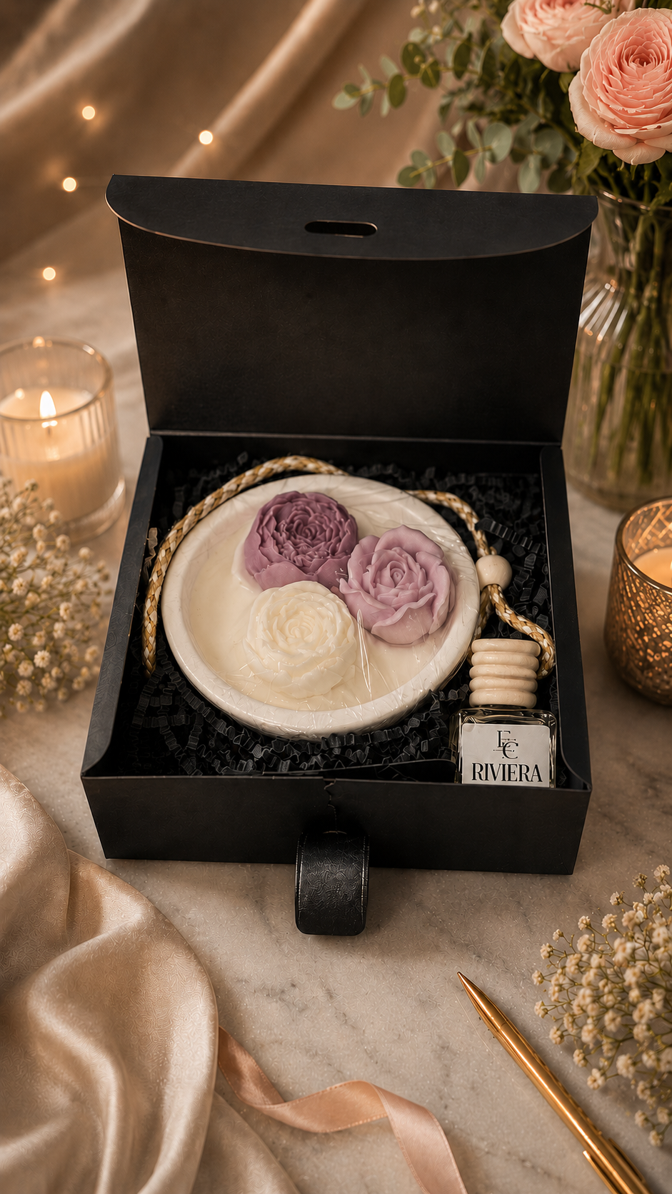 Lavender Bloom Candle Gift Set