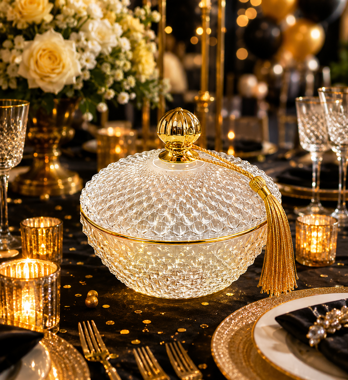 Royal Elegance Crystal Bowl
