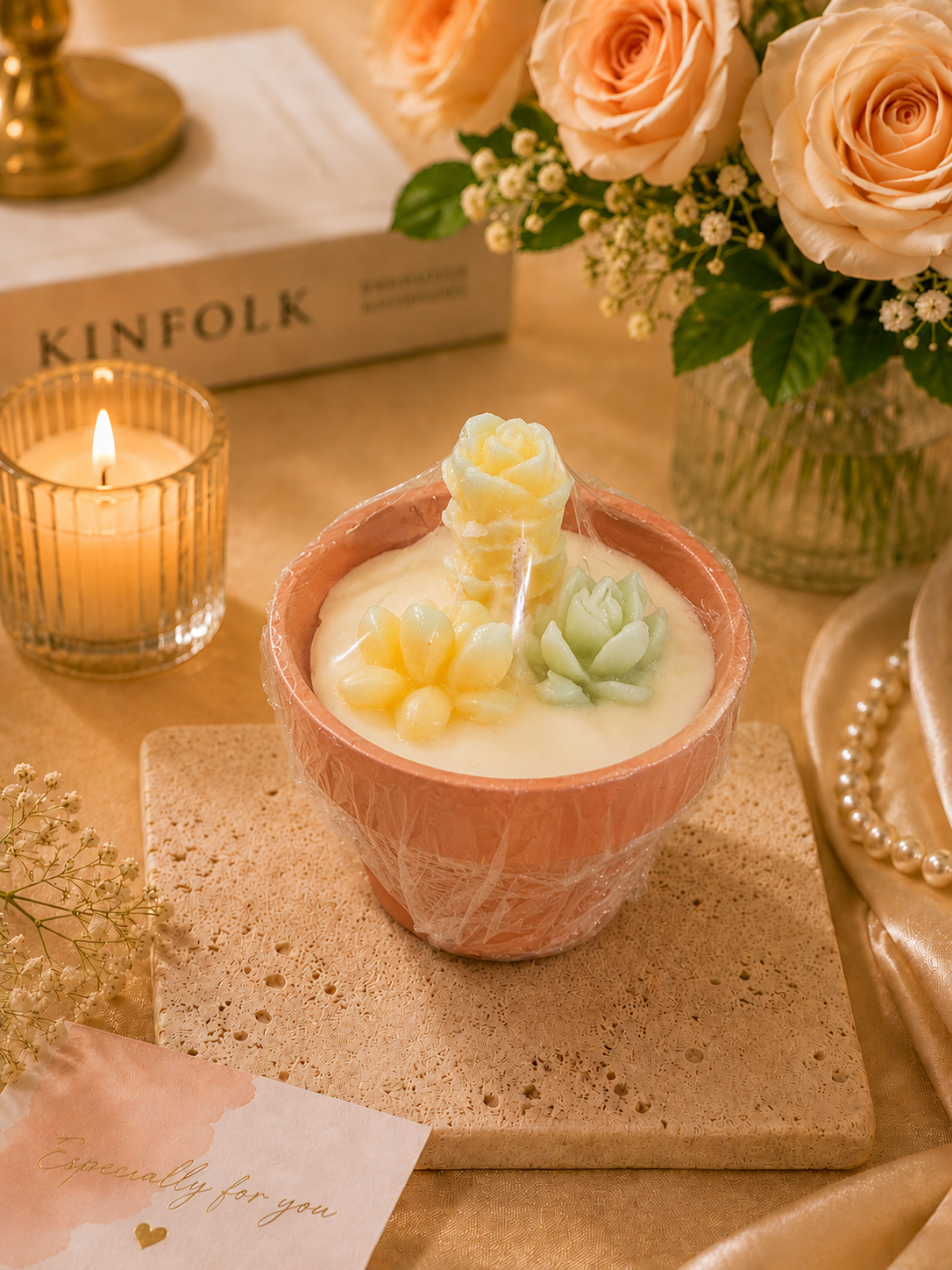 Succulent Bloom Candle